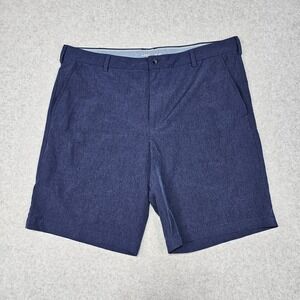 IZOD Men's Shorts 38 Advantage Performance Stretch 9.5" Inseam Navy Blue Golf